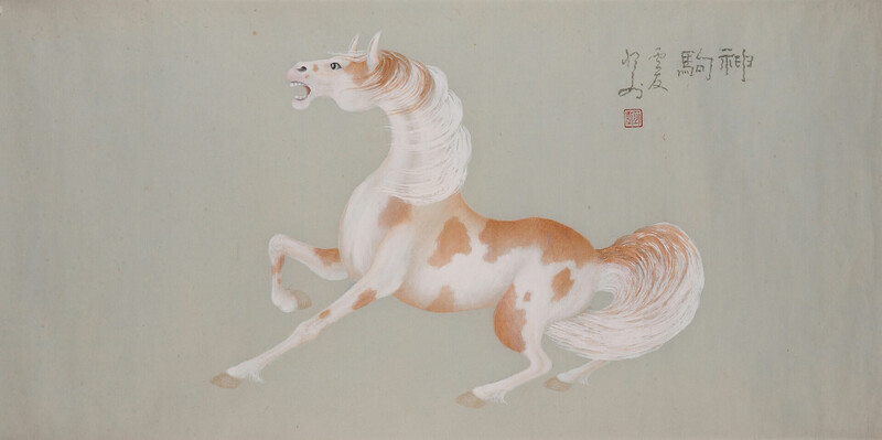 水墨彩畫 馬 